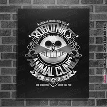 Load image into Gallery viewer, Secret_Shirts Posters / 4"x6" / Black Robotnik's Animal Clinic