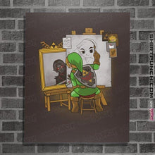 Load image into Gallery viewer, Shirts Posters / 4"x6" / Dark Chocolate Heroic Self Portrait