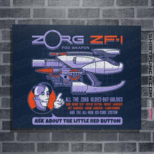 Load image into Gallery viewer, Secret_Shirts Posters / 4"x6" / Navy Ask About the Little Red Button