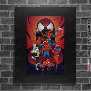 Daily_Deal_Shirts Posters / 4"x6" / Black Spider Wars