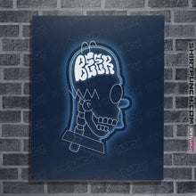 Load image into Gallery viewer, Shirts Posters / 4&quot;x6&quot; / Navy Beer Brain
