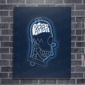 Shirts Posters / 4"x6" / Navy Beer Brain