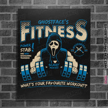 Load image into Gallery viewer, Secret_Shirts Posters / 4"x6" / Black Ghostface's Fitness