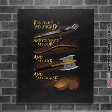 Load image into Gallery viewer, Daily_Deal_Shirts Posters / 4"x6" / Black Holy Ring