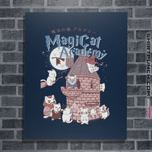 Load image into Gallery viewer, Shirts Posters / 4"x6" / Navy Magicat Academy