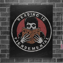 Load image into Gallery viewer, Shirts Posters / 4"x6" / Black Reading Is Fiendemental