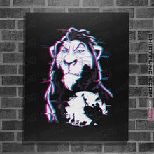 Load image into Gallery viewer, Daily_Deal_Shirts Posters / 4"x6" / Black Glitched Scar