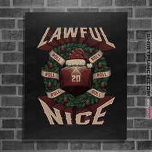 Load image into Gallery viewer, Shirts Posters / 4"x6" / Black Lawful Nice Christmas