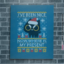 Load image into Gallery viewer, Daily_Deal_Shirts Posters / 4"x6" / Sapphire Where Is My Present