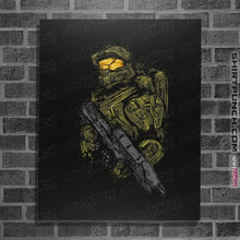 Load image into Gallery viewer, Shirts Posters / 4"x6" / Black Master Chief