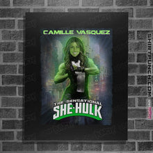 Load image into Gallery viewer, Daily_Deal_Shirts Posters / 4"x6" / Black Camille Hulk