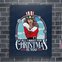 Load image into Gallery viewer, Secret_Shirts Posters / 4"x6" / Navy All I Want For Christmas