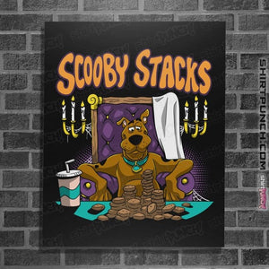 Daily_Deal_Shirts Posters / 4"x6" / Black Scooby Stacks