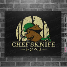 Load image into Gallery viewer, Shirts Posters / 4"x6" / Black Chef's Knife