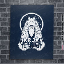 Load image into Gallery viewer, Secret_Shirts Posters / 4"x6" / Navy Meesa Homeboy