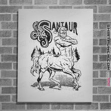 Load image into Gallery viewer, Shirts Posters / 4"x6" / White Santaur