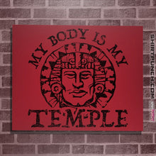 Load image into Gallery viewer, Shirts Posters / 4"x6" / Red My Body Is A Hidden Temple