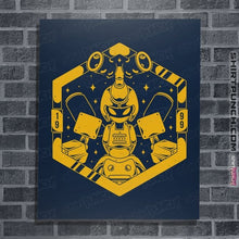 Load image into Gallery viewer, Shirts Posters / 4"x6" / Navy Kabuto Type Robot