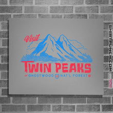 Load image into Gallery viewer, Shirts Posters / 4&quot;x6&quot; / Sports Grey Visit Twin Peaks
