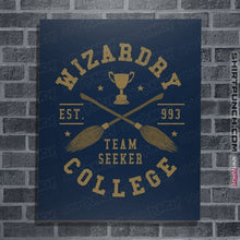 Load image into Gallery viewer, Daily_Deal_Shirts Posters / 4"x6" / Navy Team Seeker