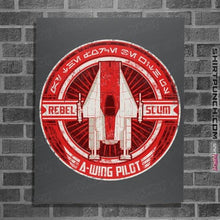 Load image into Gallery viewer, Shirts Posters / 4"x6" / Charcoal A-Wing