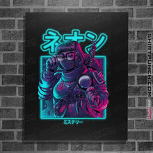 Load image into Gallery viewer, Daily_Deal_Shirts Posters / 4"x6" / Black Neon Mystery