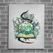 Load image into Gallery viewer, Shirts Posters / 4"x6" / White Dice Sketch
