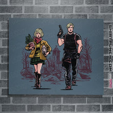 Load image into Gallery viewer, Daily_Deal_Shirts Posters / 4"x6" / Indigo Blue Leon