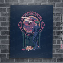 Load image into Gallery viewer, Daily_Deal_Shirts Posters / 4&quot;x6&quot; / Navy Space Cowboy Contemplation
