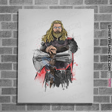 Load image into Gallery viewer, Shirts Posters / 4"x6" / White God Of Thunder Watercolor