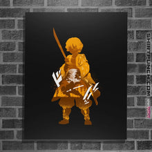 Load image into Gallery viewer, Shirts Posters / 4"x6" / Black Zenitsu Agatsuma