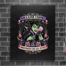 Load image into Gallery viewer, Daily_Deal_Shirts Posters / 4"x6" / Black Villains Unite Maleficent