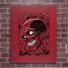 Load image into Gallery viewer, Daily_Deal_Shirts Posters / 4"x6" / Red Dead By Dawn Skull