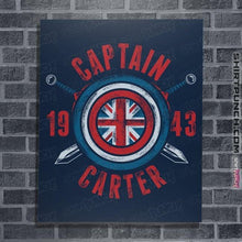 Load image into Gallery viewer, Shirts Posters / 4"x6" / Navy Captain Carter