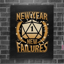 Load image into Gallery viewer, Secret_Shirts Posters / 4"x6" / Black New Year More Failures