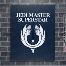 Load image into Gallery viewer, Secret_Shirts Posters / 4"x6" / Navy J.M. Superstar