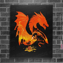 Load image into Gallery viewer, Daily_Deal_Shirts Posters / 4&quot;x6&quot; / Black Fantasy Flames
