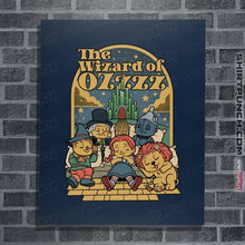 Load image into Gallery viewer, Daily_Deal_Shirts Posters / 4"x6" / Navy The Wizard Of Sleep