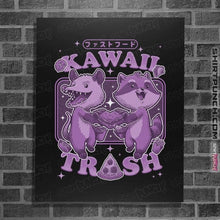 Load image into Gallery viewer, Secret_Shirts Posters / 4"x6" / Black Kawaii Trash