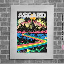 Load image into Gallery viewer, Secret_Shirts Posters / 4"x6" / White Come Visit Asgard