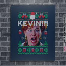 Load image into Gallery viewer, Shirts Posters / 4"x6" / Navy Kevin Sweater
