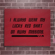 Load image into Gallery viewer, Daily_Deal_Shirts Posters / 4"x6" / Red Lucky Red Shirt