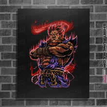 Load image into Gallery viewer, Secret_Shirts Posters / 4"x6" / Black Akuma Fighter