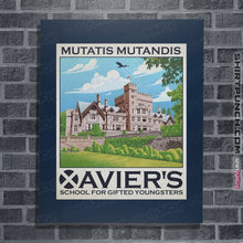 Load image into Gallery viewer, Shirts Posters / 4"x6" / Navy Xavier's School For Gifted Youngsters