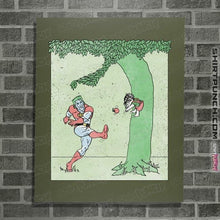 Load image into Gallery viewer, Secret_Shirts Posters / 4"x6" / Military Green Captn Planet