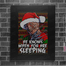 Load image into Gallery viewer, Secret_Shirts Posters / 4"x6" / Black Sleeping Sweater