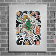 Load image into Gallery viewer, Daily_Deal_Shirts Posters / 4"x6" / White Irezumi Link