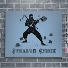 Load image into Gallery viewer, Secret_Shirts Posters / 4"x6" / Powder Blue Stealth Check