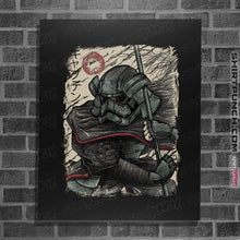 Load image into Gallery viewer, Shirts Posters / 4"x6" / Black The Samurai Captain