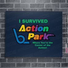 Load image into Gallery viewer, Secret_Shirts Posters / 4"x6" / Navy Action Park Survivor
